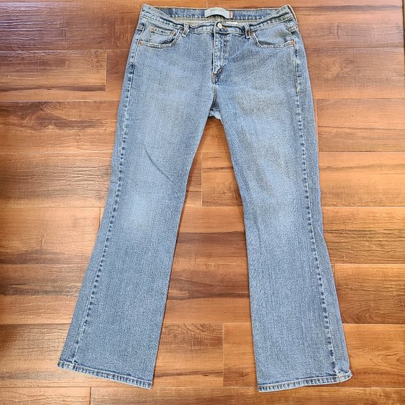 Levi's Denim - Levis 515 Jeans Womens 14 Boot Cut 2005 Mid Rise Medium Wash Stretch Y2K Denim